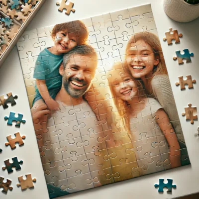 Puzzle Personalizzato con Foto Logo o Testo Idea Regalo Personalizzata ed Originale Crea ORA il Puzzle originale da 120 Pezzi in Formato A4