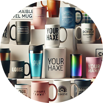 Collezione di tazze personalizzabili in vari stili e colori, ideali per la stampa on demand su Printolo.it.