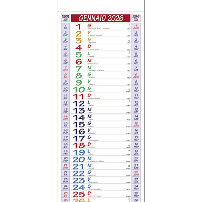 Calendario 2026 personalizzabile da Muro Olandese Slim Rosso – Calendari Lunghi e Stretti Mensili 14x47 cm, gadget aziendale, personalizza con nome azienda, logo 3 Calendario 2026 personalizzabile da Muro Olandese Slim Rosso – Calendari Lunghi e Stretti Mensili 14x47 cm, gadget aziendale, personalizza con nome azienda, logo - immagine 3
